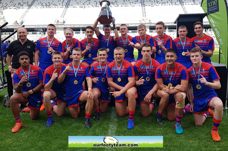 Newcastle Knights 2019 NSWRL Harols Matthews Cup Champions (Photo : Steve Montgomery / OurFootyTeam.com)