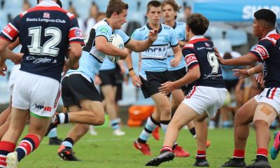 Lachlan Crossle flys up Shark Park in Rnd 6 of the Harold Matthews Cup (Photo : Steve Montgomery)