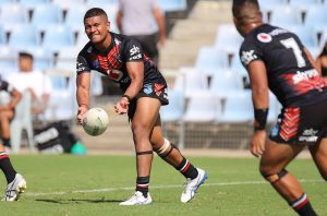 Vodafone Junior Kiwi's Hooker Taniela Otukolo sends the Kiwi's into attack (Photo : Steve Montgomery)