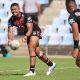 Vodafone Junior Kiwi's Hooker Taniela Otukolo sends the Kiwi's into attack (Photo : Steve Montgomery)