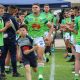 Canberra Raiders SG Ball team run out to battle with the Sharks in Round 5 (Photo : Steve Montgomery)