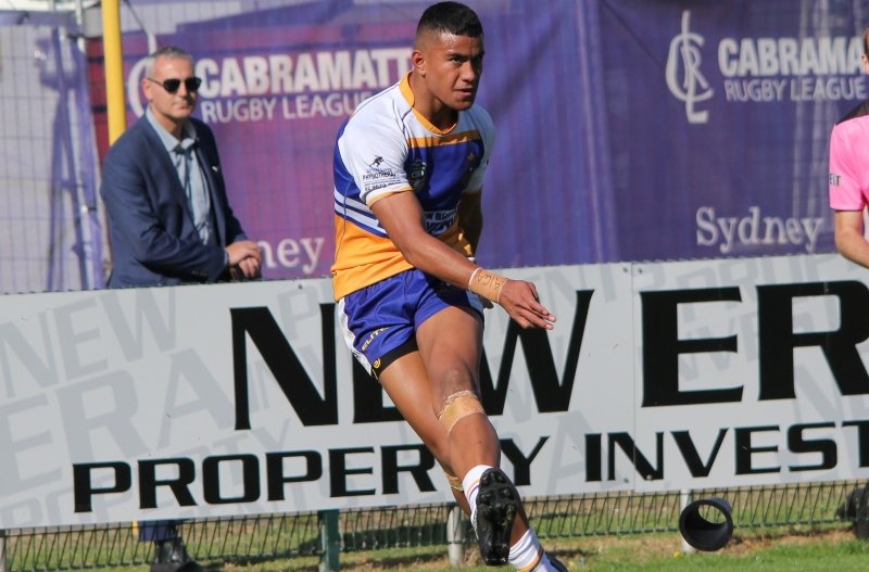 Stephen Crichton linning up 2 more pts for his school Patrician Brothers CC Blacktown