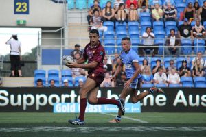 Josh Kerr representing the Queensland Under 16 Murri side in 2012. Photo: QRL Josh Kerr representing the Queensland Under 16 Murri side in 2012. Photo: QRL