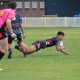 Inverson Teo diving in for his 1st try of the Schoolboy Cup Rnd 1 match against Matraville SHS (Steve MOntgomery)