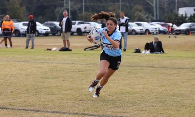 Lynda Howarth was solid again in defense runs the ball forward for the Sharks (Photo : Steve Montgomery)