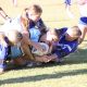 Sharks 2nd rower Talei Holmes dives in for a much needed try against the Bulldogs in Round 7 of the NSWRL Harvey Norman Women's Premiership (Photo : Steve Montgomery)