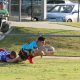 Levi Jones scoring a try for Keebra Park. Photo: Cameron Stallard/QRL