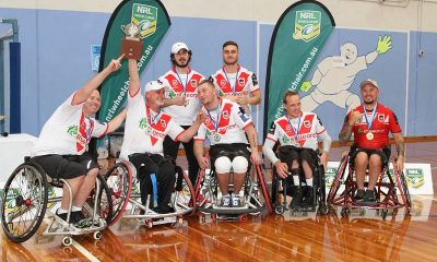 The St. George Dragons won the NSW Wheelchair Rugby League Grand Final on Sunday at the Menai Sports Centre for a record 3rd time in a row (Photo : Steve Montgomery)