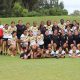 Endeavour SHS & Bass HS girls after their game on the 'Field of Dreams' at Endeavour SHS today (Photo : Steve Montgomery)