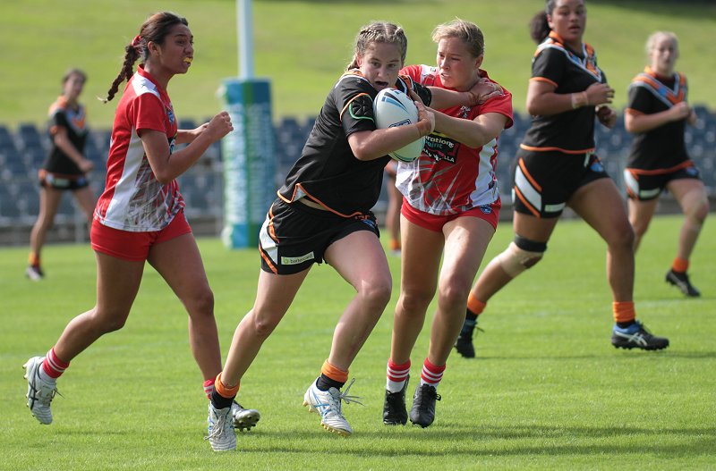 Wests Tigers teams in action with junior representative trials