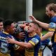 Parramatta Eels celebrate in Rnd 2 (Photo : bsphotos.com.au)
