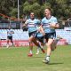 Kade Dykes runs for his 2nd try in the Sharks 50 - 6 Romp of the Bears in Rnd 3 at Sharks Park (Photo : Steve MOntgomery)