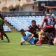 Sharks new recruit Ryan Rivett scores his 2nd try in the Sharks Rnd 3 belting of the Bears (Photo : Steve Montgomery)