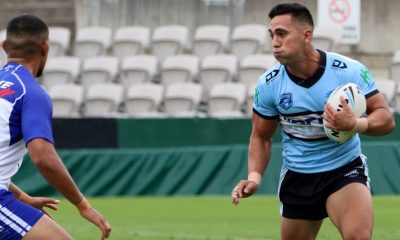 The Sharks scored five tries to three, big front rower Franklin Pele crossing the stripe twice in the Cronulla win