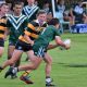 Guyra's Billy Youman sets after a Western Ram opponent in a recent Laurie Daley Cup clash.