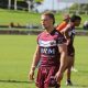 Josh Feledy the Manly captain scored three tries in each half for a personal 24 points