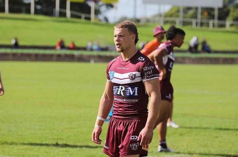 Josh Feledy the Manly captain scored three tries in each half for a personal 24 points