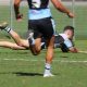 Sharks Fullback Kade Dykes dives in for his 3rd try against the Magpies in Round 8 at Shark Park (Photo : Steve Montgomery)