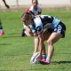 Cronulla Sharks Talei Holmes scores in Rnd 4 against Glebe at Wentworth Park (Photo : Steve Montgomery)