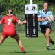 City u19s halfback Zali Hoskins in action for the Cronulla Sharks in the Tarsha Gale Cup (Photo : Steve Montgomery)