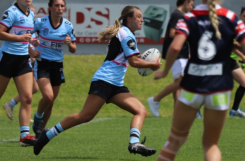 NSWRL City winger Andie Robinson in action in this years NSWRL Tarsha Gale Cup (Photo : Steve Montgomery)