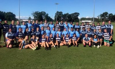 The Greater Northern team at the CHS trials with Sarah Togatuki and Jasmine Allende (Photo : NRL Photo's)