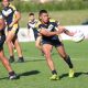Westfields SHS come from 18 - 0 at half time to beat The Hills SHS (Photo : Steve Montgomery)