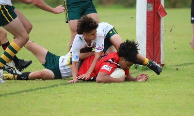 Endeavour SHS's Willaim Leha was the 1st to score in today's Buckley Shield (Photo : Steve Montgomery)