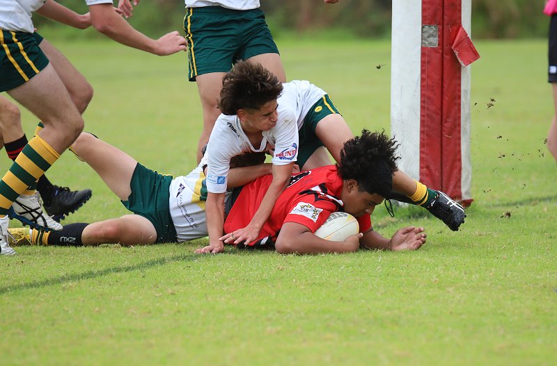 Endeavour SHS's Willaim Leha was the 1st to score in today's Buckley Shield (Photo : Steve Montgomery)
