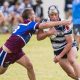 Darcy Carswell of St Mary’s College against Wavell SHS. Picture: Kevin Farmer