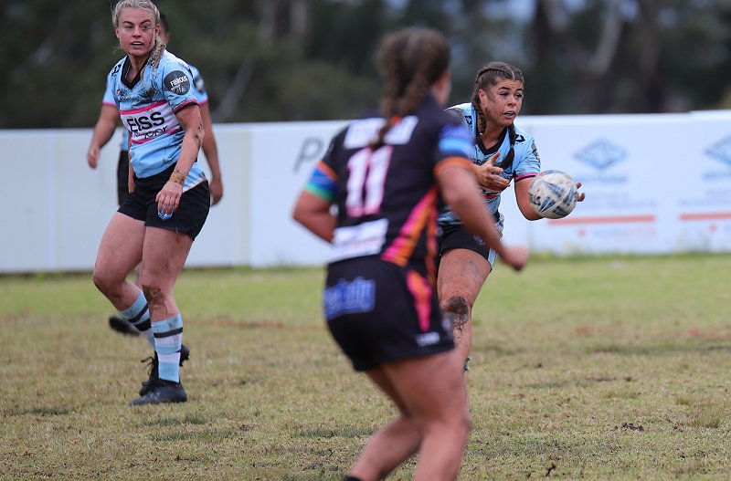 Kaarla Cowan was the EISS Sharks Players of the Match in the mud in Rnd 15 at the Rex Jackson Oval, Helensburg against the Tigers (PHoto : Steve Montgomery)