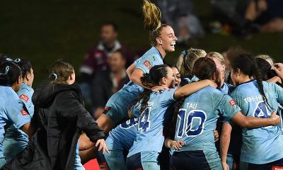 NSW U19's girls celebrate (Photo : NSWRL) winning back 2 back State of Origin games