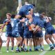 NSWCHS celebrate a try on Day 2 of the NSW Schoolboy Tri-Series (Photo : Steve Montgomery)
