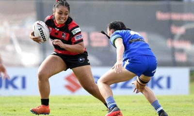 Tyesha Mikaio in action for West Brisbane Panthers. Photo: Scott Davis / QRL