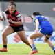 Tyesha Mikaio in action for West Brisbane Panthers. Photo: Scott Davis / QRL