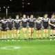 Wentworthville Magpies HNWP line up at the NSWRL COE on Monday night in tribute to a fallen comrade (Photo : Steve Montgomery)