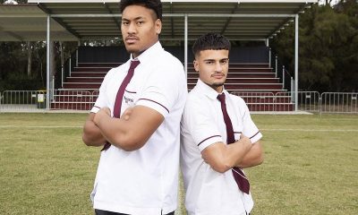 Xavier Stowers, left, and Jardyn Stilinovich-Watene (News Corp/Attila Csaszar)