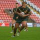Franklin Pele in action for the Australian Schoolboys in the 1st Test v England Academy in 2019 (Photo : Simon's Photo's)