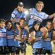Woods with his Mossman Sharks under 7s.