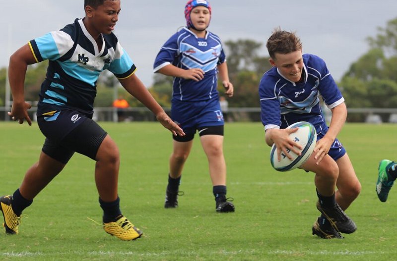 Sonny Herdegen goes over for a try. Picture: Herdo Photography