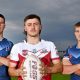 Redcliffe state high school students Jak Goulding, Matt Bennett and Jack Cameron at the Redcliffe Dolphins home ground in Redcliffe. Thursday October 7, 2021. Picture, John Gass