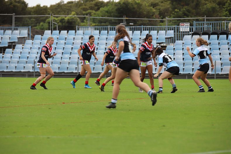 2020 Tarsha Gale Cup – Rnd 6 – Sharks v Roosters (1st Half)