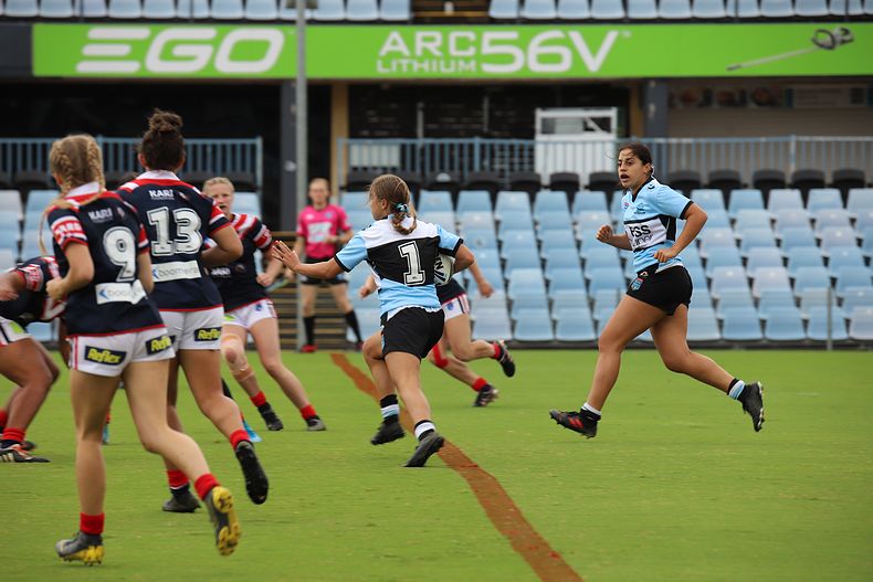 2020 Tarsha Gale Cup – Rnd 6 – Sharks v Roosters (1st Half)