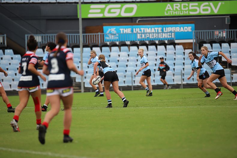 2020 Tarsha Gale Cup – Rnd 6 – Sharks v Roosters (1st Half)