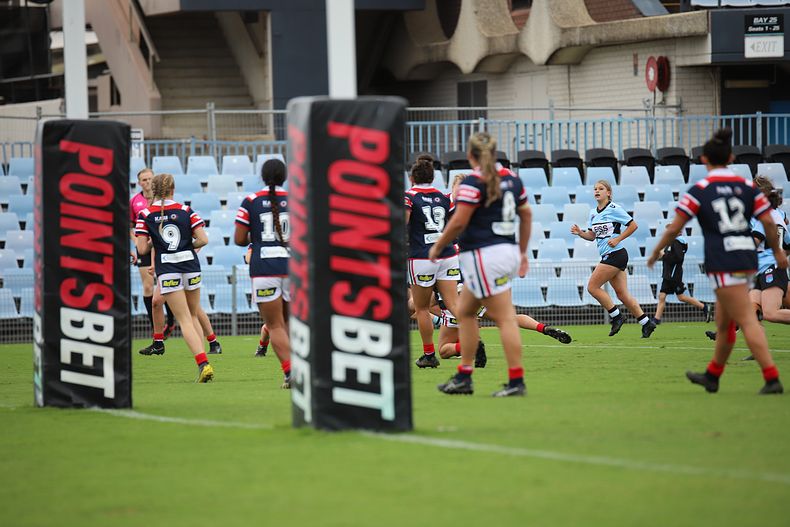 2020 Tarsha Gale Cup – Rnd 6 – Sharks v Roosters (1st Half)