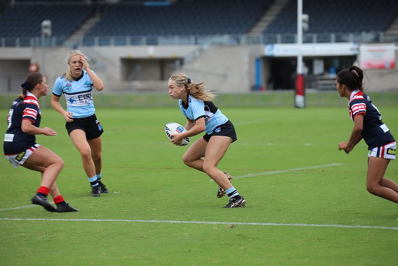 2020 Tarsha Gale Cup – Rnd 6 – Sharks v Roosters (1st Half)