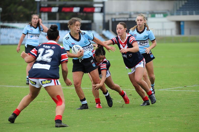 2020 Tarsha Gale Cup – Rnd 6 – Sharks v Roosters (1st Half)