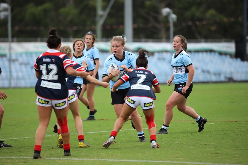 2020 Tarsha Gale Cup – Rnd 6 – Sharks v Roosters (1st Half)
