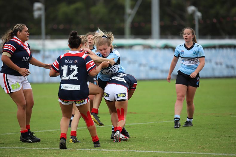 2020 Tarsha Gale Cup – Rnd 6 – Sharks v Roosters (1st Half)