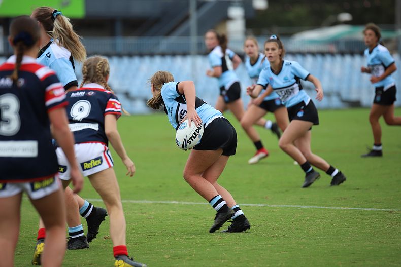 2020 Tarsha Gale Cup – Rnd 6 – Sharks v Roosters (1st Half)